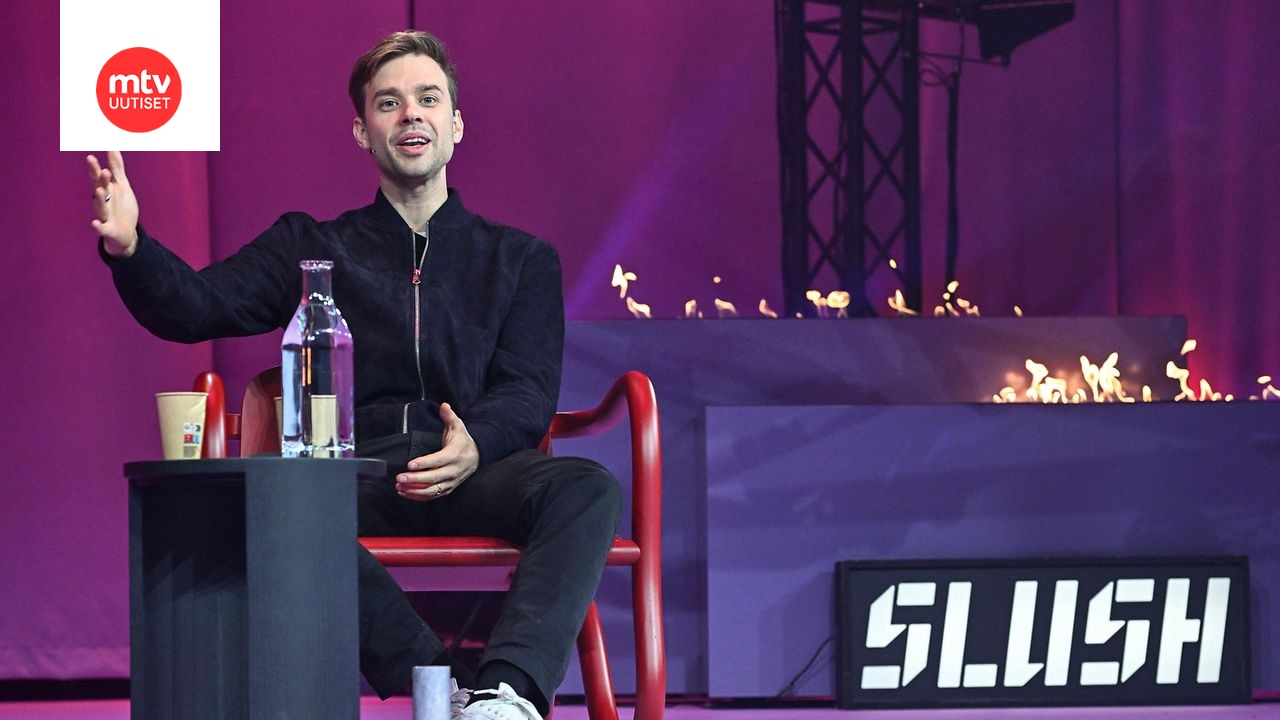 Lovablen toimitusjohtaja Anton Osika keskiviikkona Slush-tapahtumassa Helsingissä.