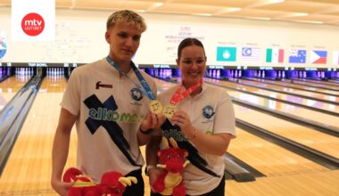 Luukas Väänänen ja Essi Pakarinen ovat tuoreet maailmanmestarit.