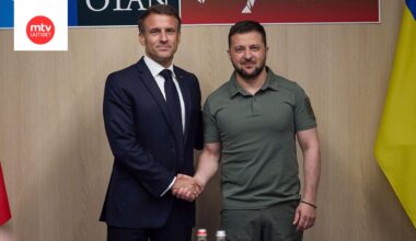 Ranskan presidentti Emmanuel Macron ja Ukrainan presidentti Volodymyr Zelenskyi