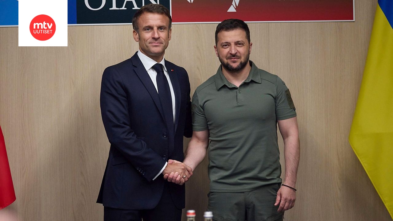 Ranskan presidentti Emmanuel Macron ja Ukrainan presidentti Volodymyr Zelenskyi
