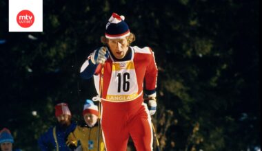 Magne Myrmo on poissa. Kuva Innsbruckin olympialaisista vuodelta 1976.