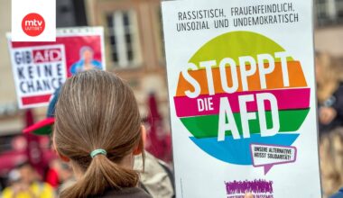 Arkistokuva mielenosoituksesta Saksasta toukokuulta 2024.