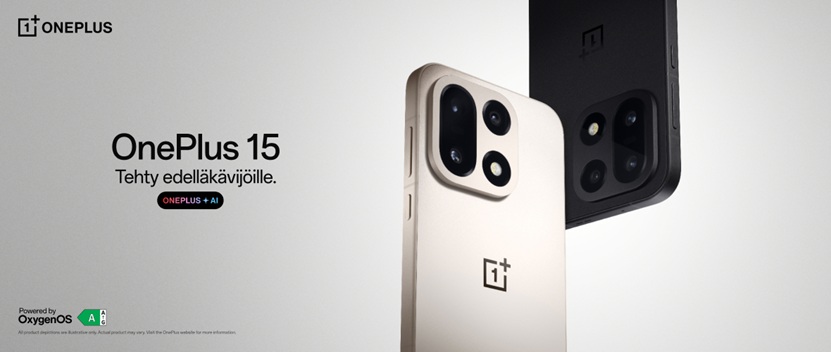 OnePlus 15 globaaleille markkinoille – lähtöhinta 949 euroa