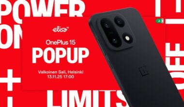OnePlus 15 Pop-up järjestetään Helsingissä 13. marraskuuta.