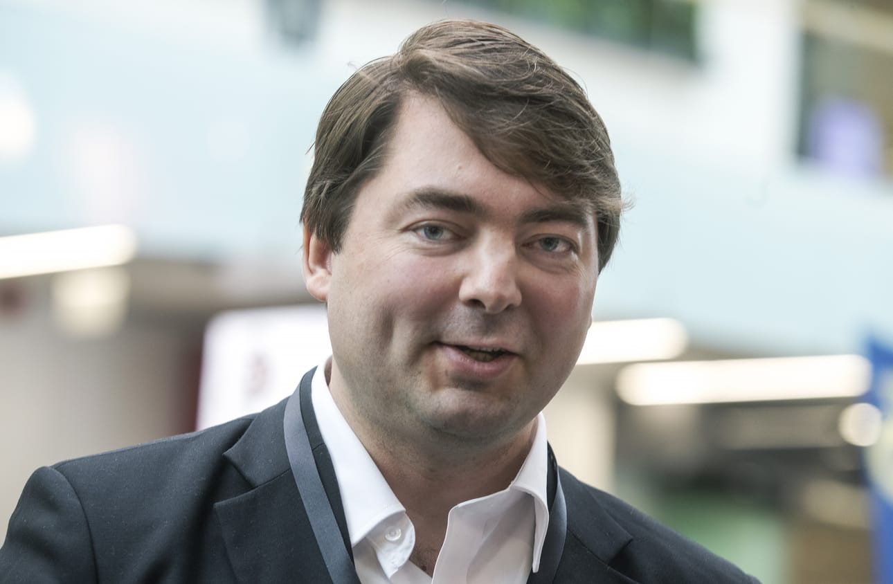 Oululainen kansanedustaja Ville Vähämäki (ps.). Kuva on arkistokuva vuodelta 2020.