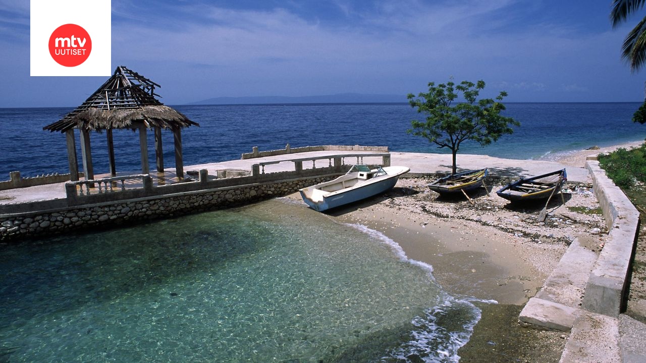 Kuvassa merinäkymä La Gonâven saarelta Haitilta.