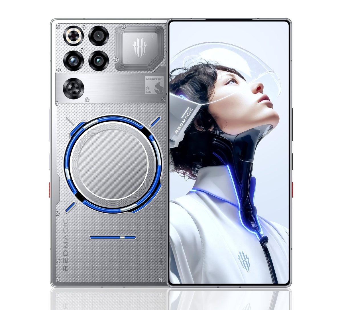 RedMagic 11 Pro takaa ja edestä.