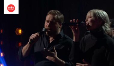 Isä ja tytär eli Samuli ja Venla Edelmann.