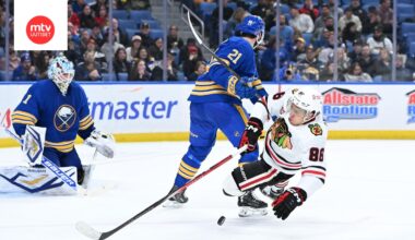Chicago Blackhawksin Teuvo Teräväisellä ei kulkenut parhaalla mahdollisella tavalla Buffalo Sabresia vastaan.