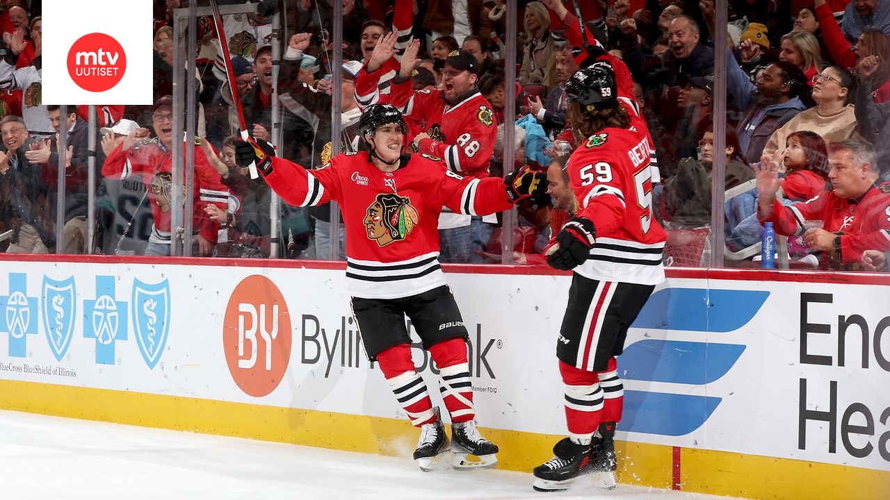 Teuvo Teräväinen (vas.) ja Tyler Bertuzzi maalasivat ja maalisyöttivät kumpikin kertaalleen.