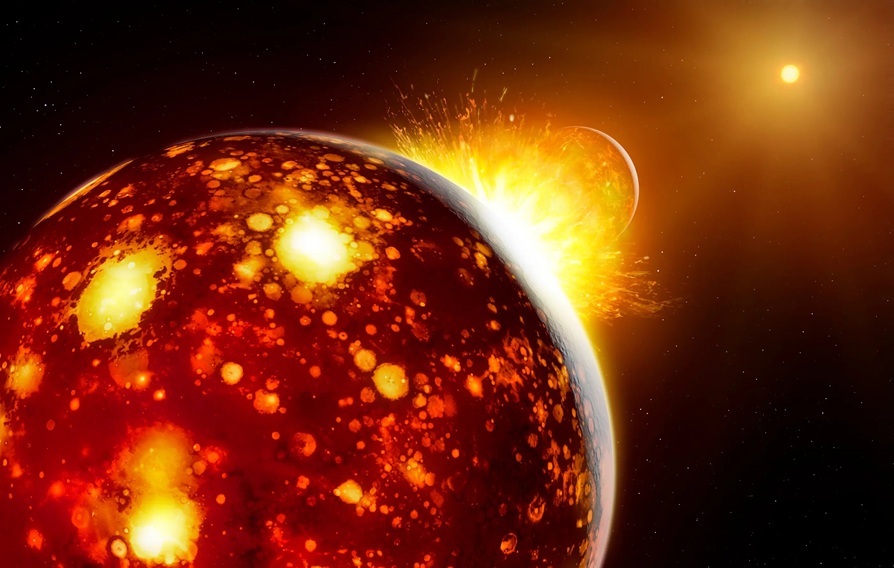 "Maa ja Theia ovat todennäköisesti olleet naapureita"