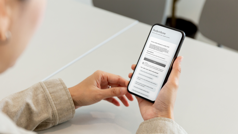Tänne verorahasi menevät vuonna 2026 – Budjettikone.fi avaa Suomen valtion talousarvion ymmärrettävästi kaikille