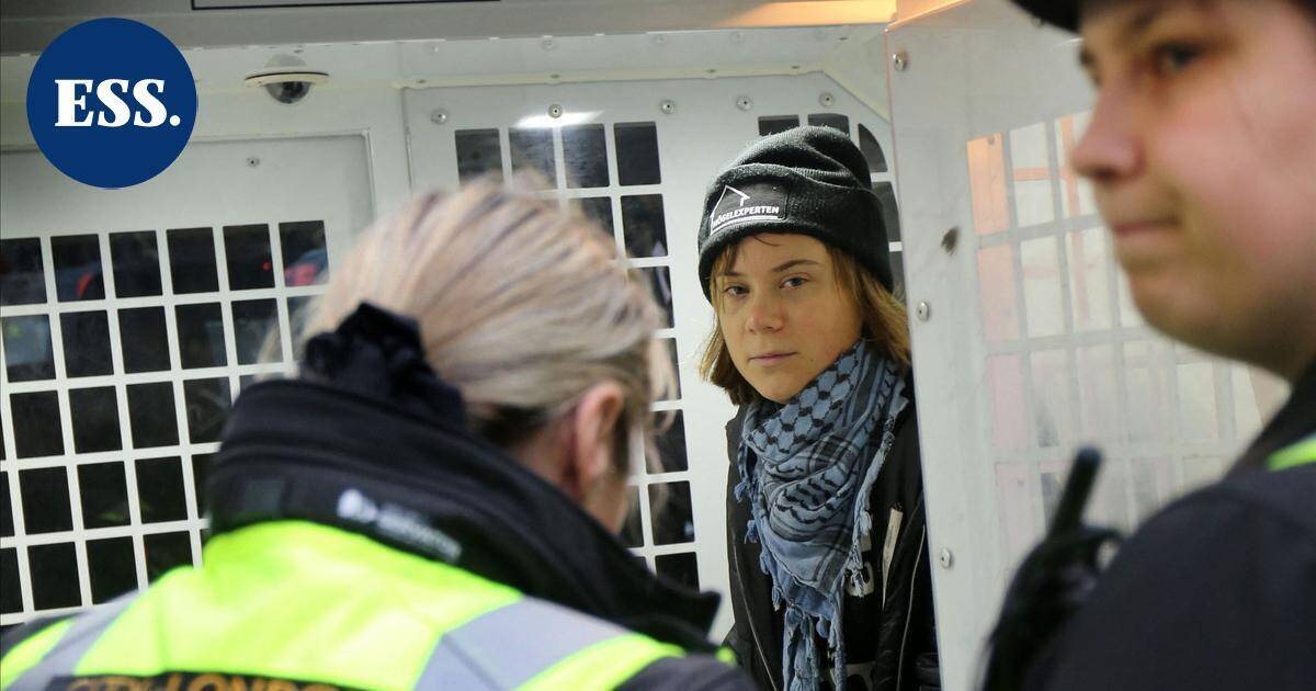Greta Thunberg pidätettiin Lontoossa aktivistiryhmää tukevassa mielenosoituksessa | Uutissuomalainen