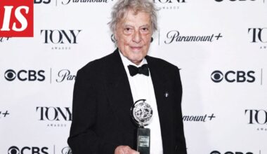 Oscar-voittaja Tom Stoppard on kuollut