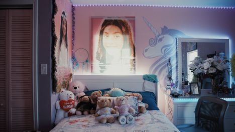 Kouluampumisessa Texasissa 2022 kuolleen 9-vuotiaan Jackien huone on yleissävyltään vaaleanpunainen.