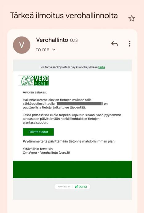 Verohallinnon nimissä huijataan paljon.