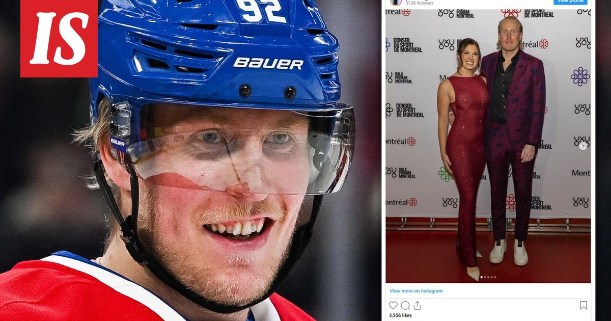 NHL: Patrik Laine ja puoliso pokkasivat palkinnon – Jordan-vaimon asu loksautti leuat