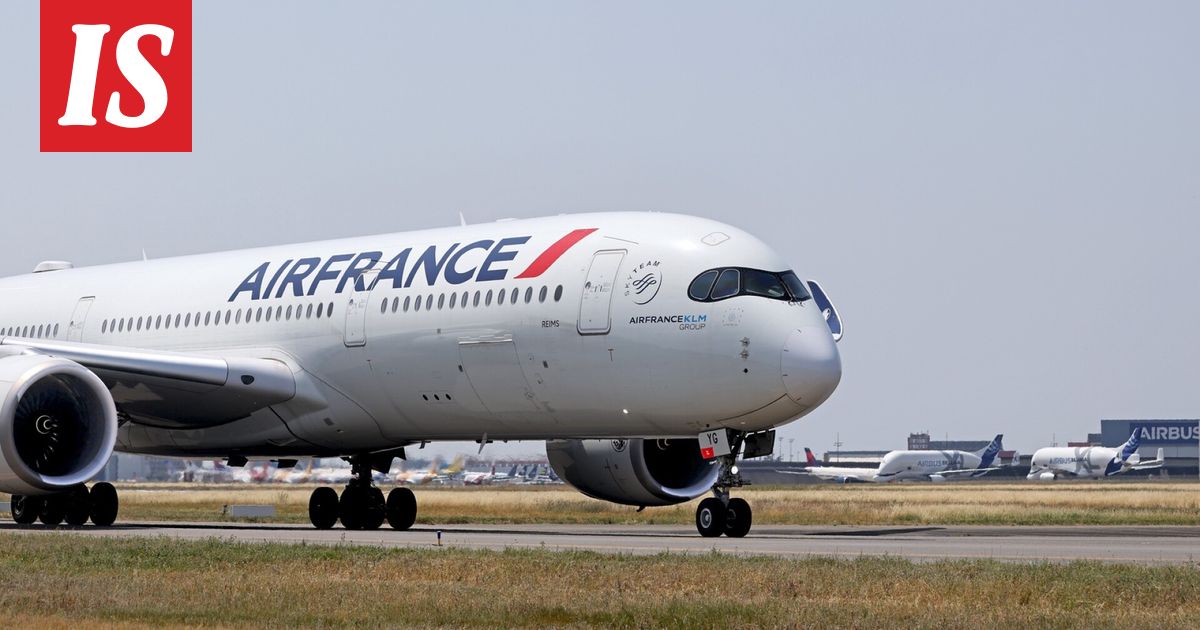 Väkivaltainen mies häiriköi Air Francen lennolla Pariisista Helsinkiin