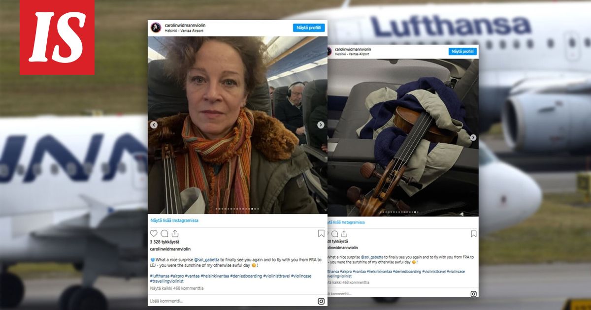 Saksalaisviulisti järkyttyi Helsingin-lennollaan saamastaan kohtelusta, ei saanut viululaukkua mukaansa matkustamoon