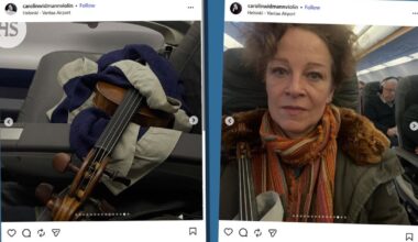 Viulisti joutui lentämään yli kahden miljoonan viulu sylissään ilman koteloa Helsinki-Vantaan tiukan linjan takia