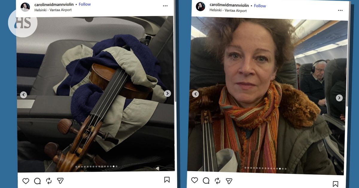 Viulisti joutui lentämään yli kahden miljoonan viulu sylissään ilman koteloa Helsinki-Vantaan tiukan linjan takia