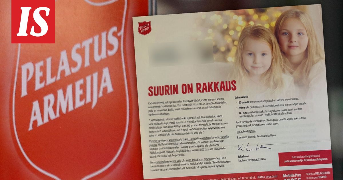 Pelastusarmeijan joulumainos hämmästytti Markon: ”Kyllä härskiltä tuntuu”