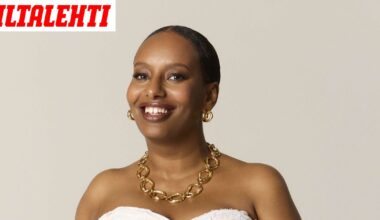 Bella Forsgrén astelee Linnan juhliin yllättävä materiaali yllään – Katso kuvat näyttävästä mekosta