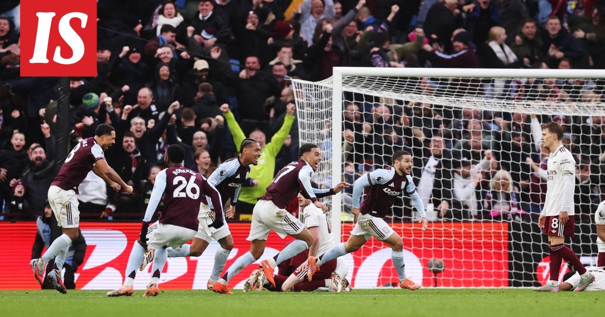 Arsenal on lyöty – Aston Villa iski viime sekunneilla