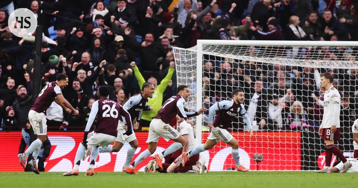 Arsenal on lyöty – Aston Villa iski viime sekunneilla