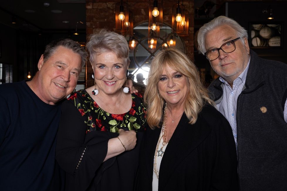 Markku Aro, Lea Laven, Marion Rung ja Kai Hyttinen yhteiskiertueella 2023.