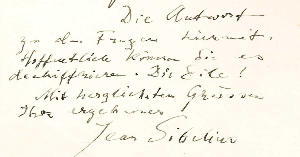 Maailman suurin yksityinen Jean Sibelius -kokoelma hankittiin Turkuun | Varsinais-Suomi