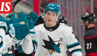 NHL: Macklin Celebrini liittyi hurjaan joukkoon