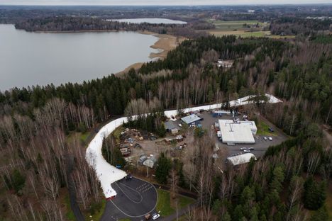 Oittaalla latua on noin kilometri tällä hetkellä. Arkistokuva on edellistalvelta.