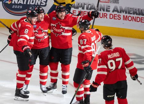 Muun muassa Kanadan NHL-supertähdet saapuvat Milanoon helmikuussa. Kuva viime talven 4 Nations -turnauksesta.