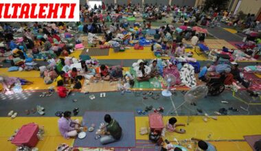 Tilanne Thaimaassa synkkenee – Yli 400 000 evakuoitu