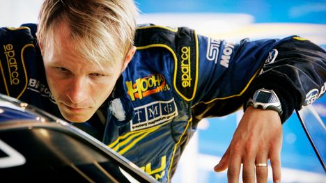 Petter Solberg Subarun ajohaalareissa vuonna 2007.