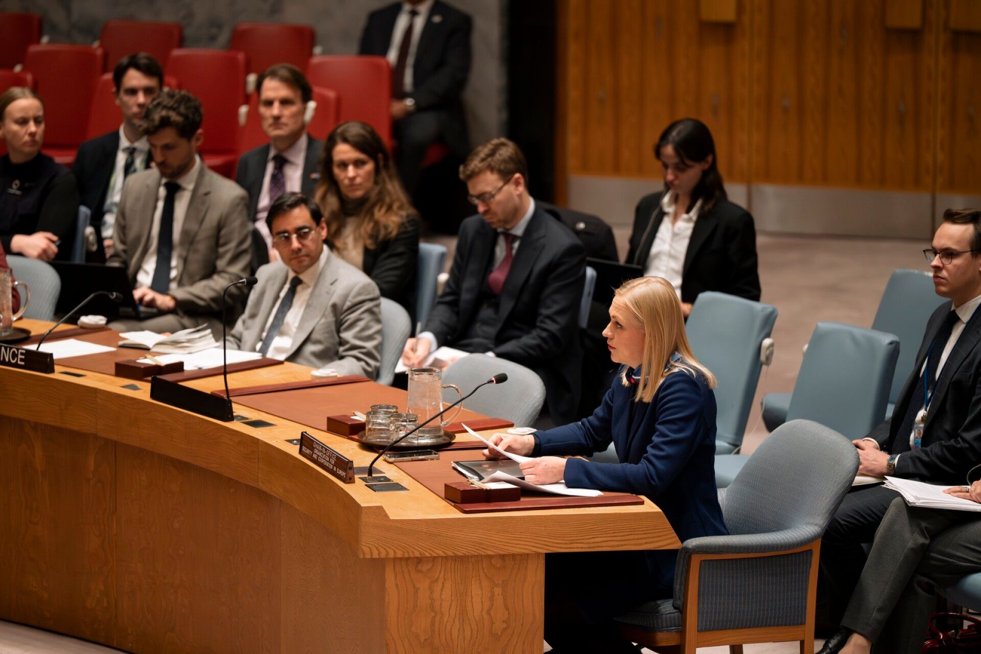 Valtonen piti puheen YK:n turvallisuusneuvostolle.