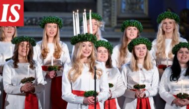 Lucia-neito kruunattiin Helsingissä - Ilta-Sanomat