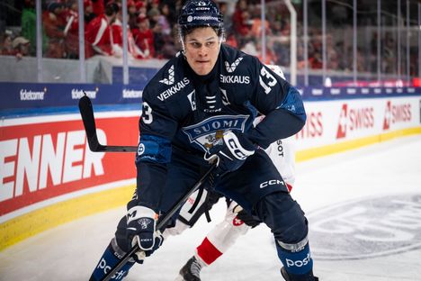Jesse Puljujärvi (2+1) oli Leijonien tehokkain pelaaja Sveitsin EHT-turnauksessa.