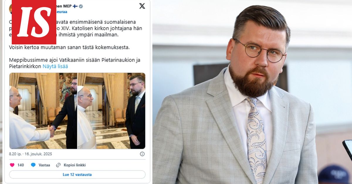 Sebastian Tynkkynen tapasi paavin - Ilta-Sanomat