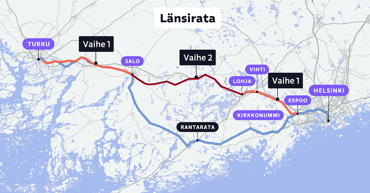 Länsirata mullistaisi eteläisen Suomen junaliikenteen – nämä ovat seuraavat askeleet | Kotimaa
