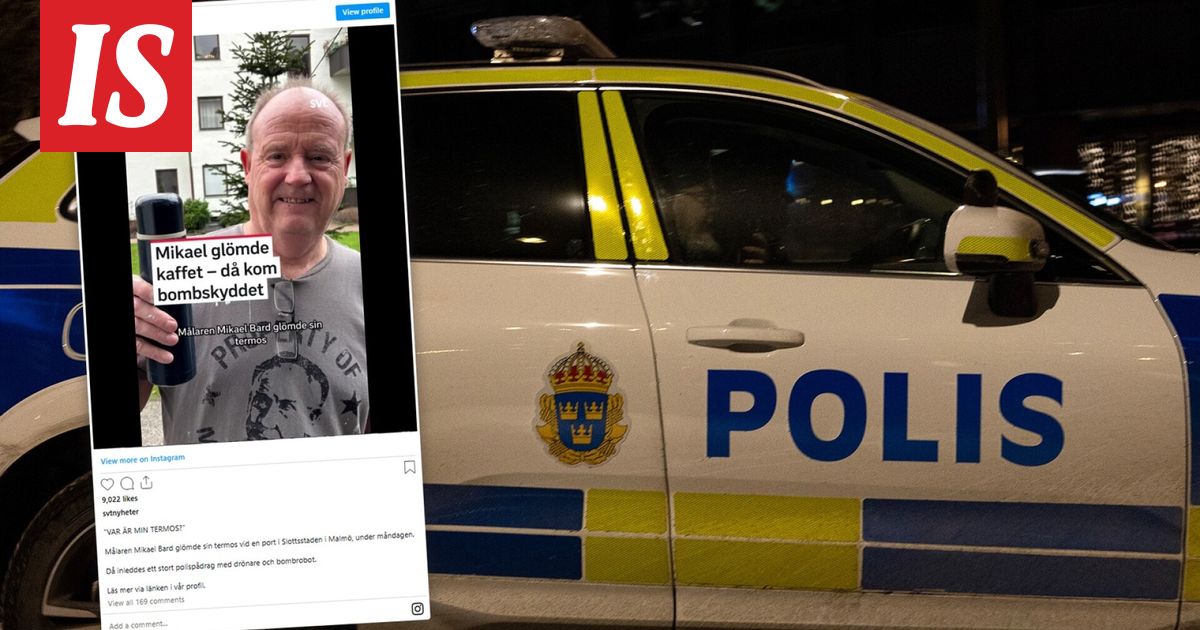 Mikael unohti termoksen pihalle – pommiryhmä tuli drooneineen