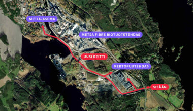 Metsä Group avasi uuden reitin rekoille – matka lyhenee jopa 17 kilometriä | Keski-Suomi