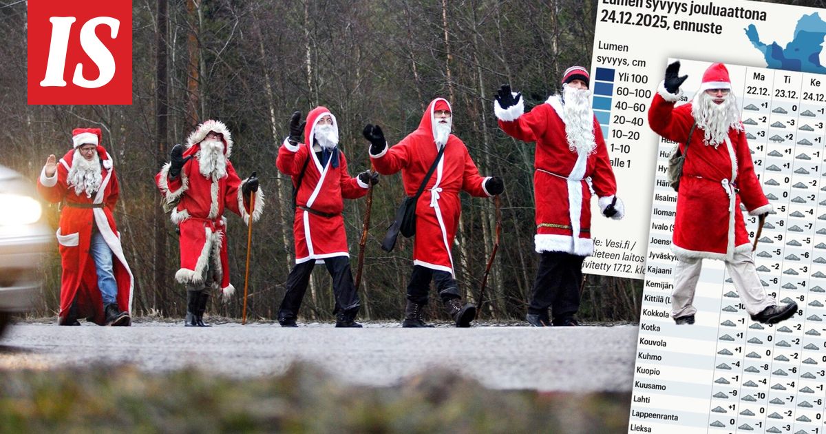 Katso, miltä näyttää oman paikkakuntasi sää jouluna