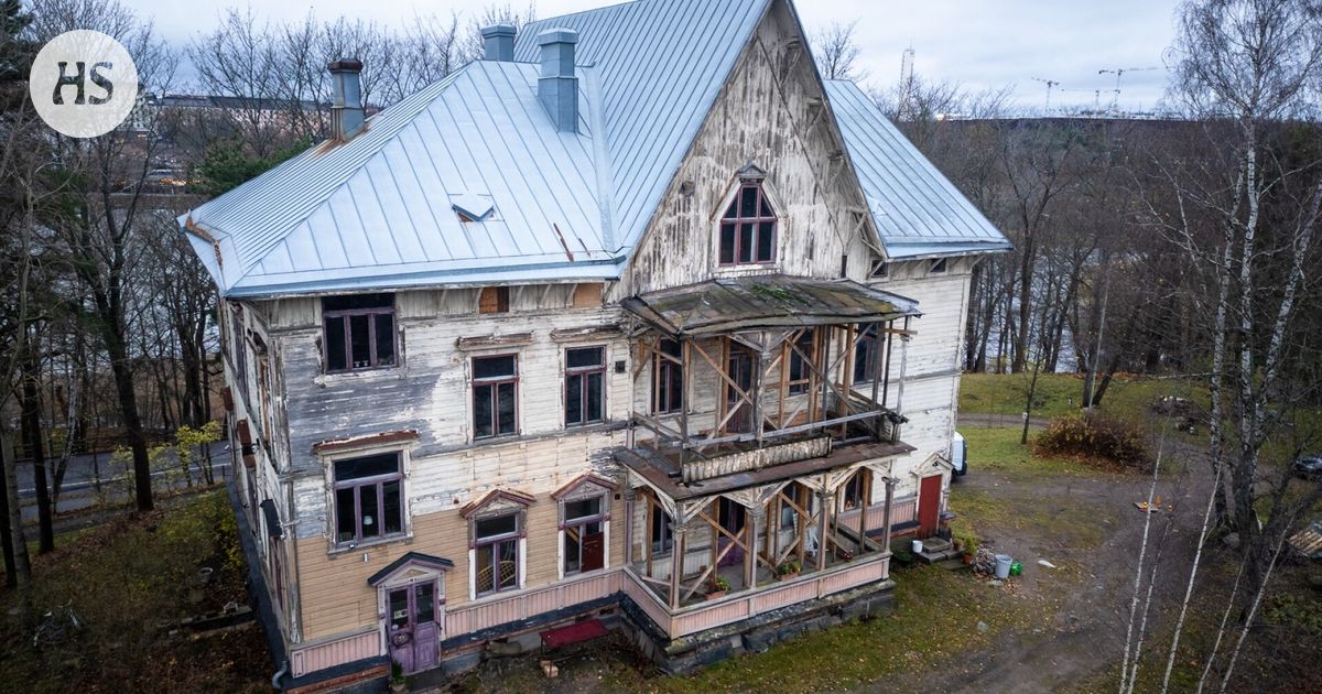 Ränsistyneen Juneksen huvilan remontointi Helsingin Linnunlaulussa voi venyä vuosilla