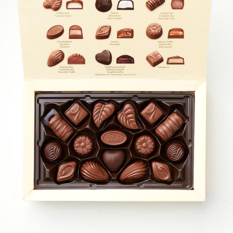 Pandan Juhlapöydän konvehtirasia on yksi joulun myydyimmistä joulumakeisista vuodesta toiseen.