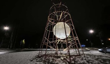 Lapinlahden liikenneympyrän näyttävä taideteos on korjattu | Pohjois-Savo