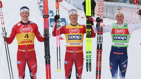 Myhlback tuli kolmanneksi Trondheimin sprintissä. Toisen sijan vei Norjan Oskar Opstad Vike, ja voiton otti Johannes Hösflot Kläbo.