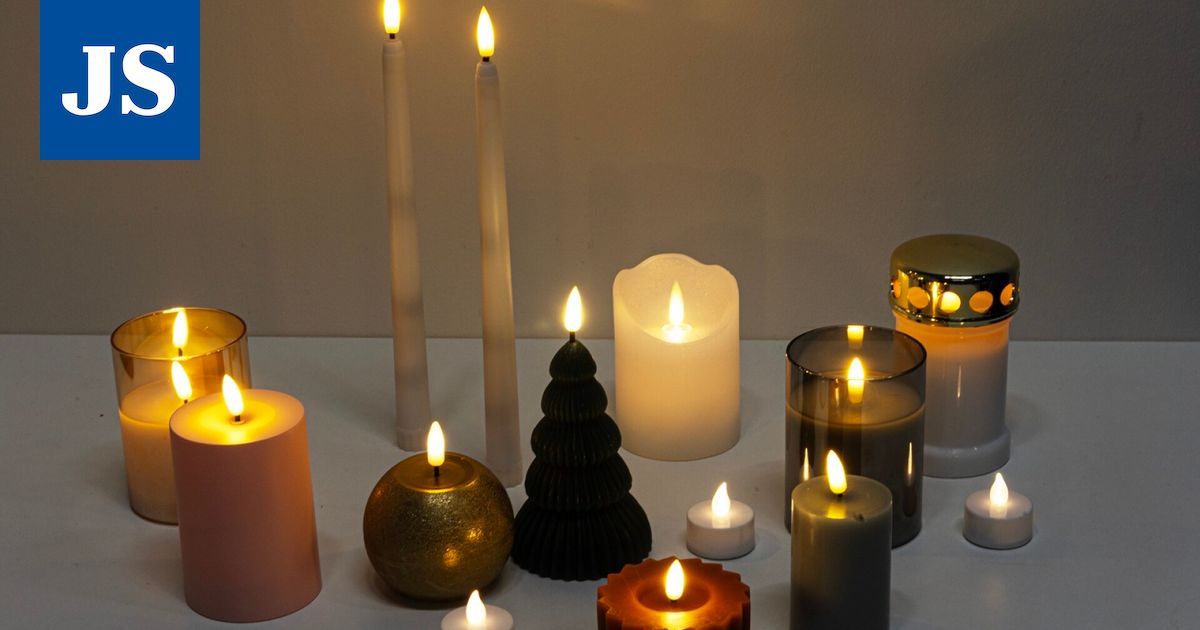 Uudet led-kynttilät ovat hyvinkin realistisia.