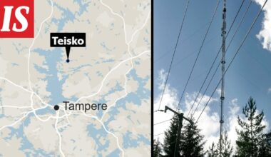 Ihminen putosi radiomastosta ja kuoli Tampereella